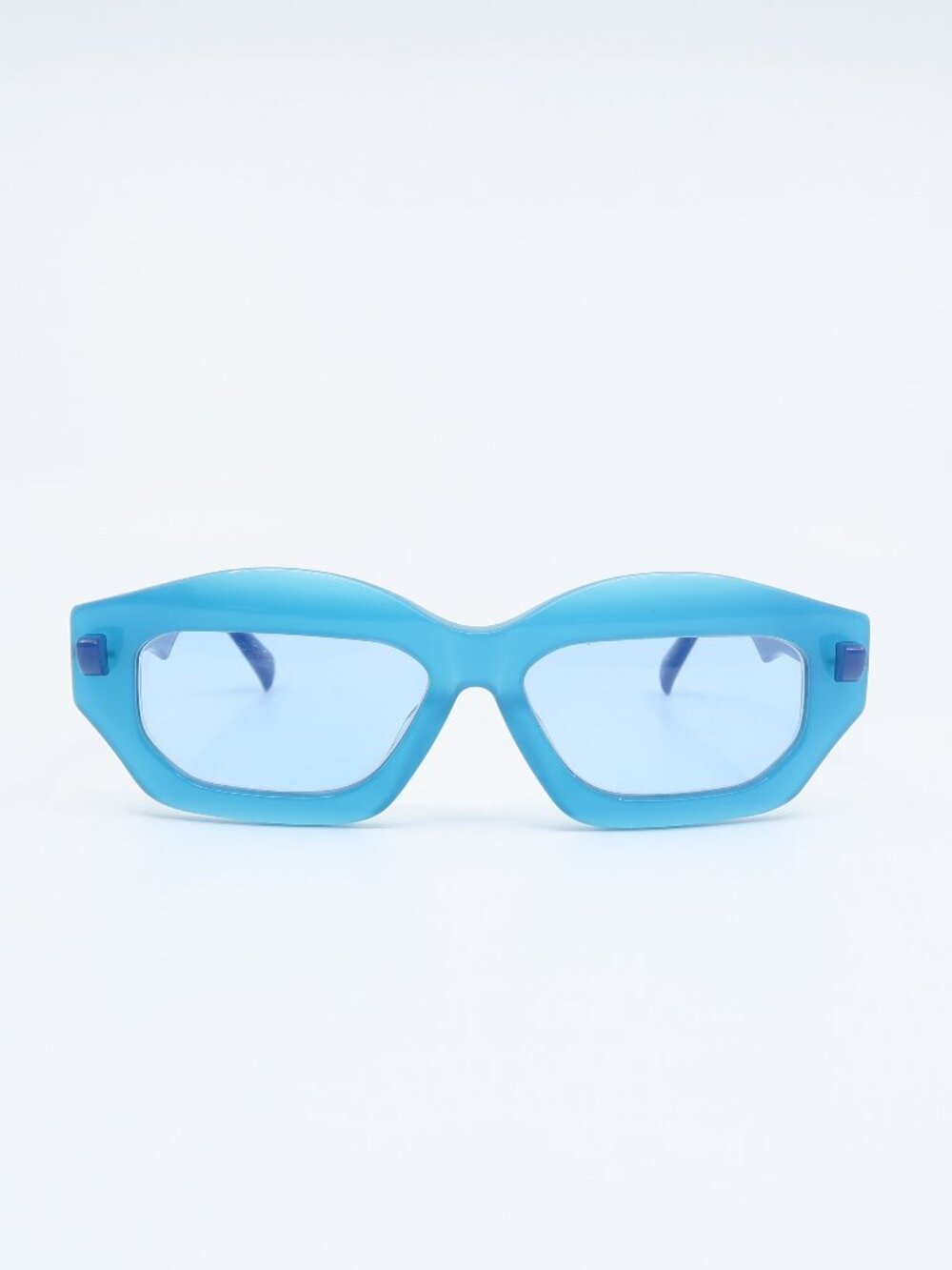 Light Tint Blue and Blue lenses, Italian Modern and Trendy New Sunglasses.